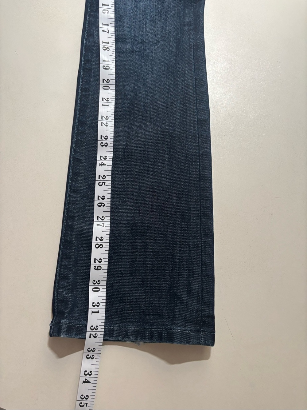 Guess premium Y2K Dark Blue Flare Jeans for Women size 25 grunge - Picture 12 of 13